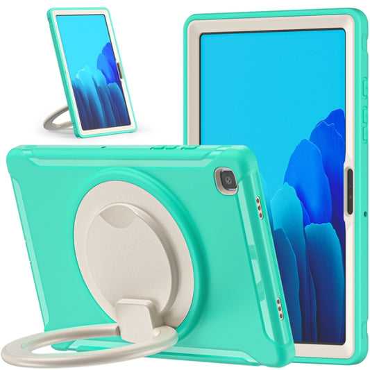 Shockproof TPU + PC Protective Case with 360 Degree Rotation Foldable Handle Grip Holder & Pen Slot For Samsung Galaxy Tab A7 10.4 2020 T500(Mint Green) by buy2fix