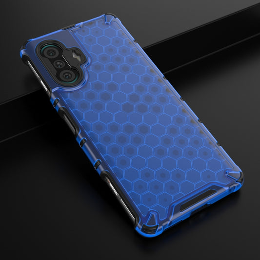 For Xiaomi Redmi K40 Gaming Shockproof Honeycomb PC + TPU Protective Case(Blue) by buy2fix