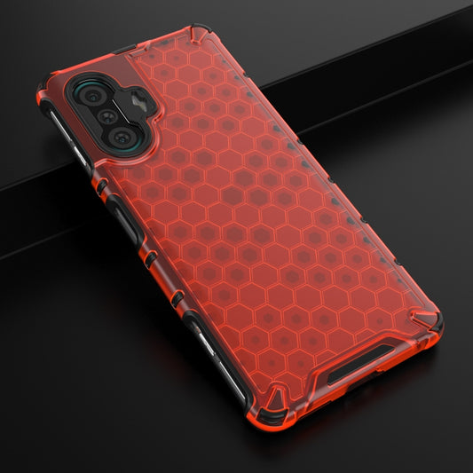 For Xiaomi Redmi K40 Gaming Shockproof Honeycomb PC + TPU Protective Case(Red) by buy2fix