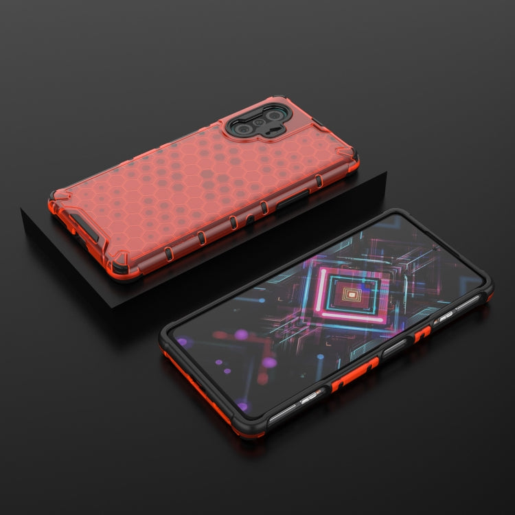 For Xiaomi Redmi K40 Gaming Shockproof Honeycomb PC + TPU Protective Case(Red) - Xiaomi Cases by buy2fix | Online Shopping UK | buy2fix
