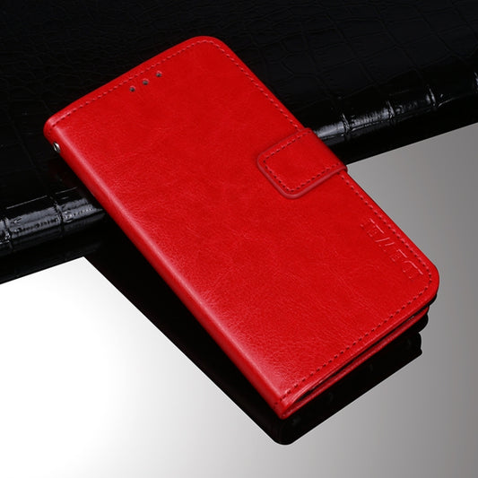 For Honor 50 idewei Crazy Horse Texture Horizontal Flip Leather Case with Holder & Card Slots & Wallet(Red) - Honor Cases by idewei | Online Shopping UK | buy2fix