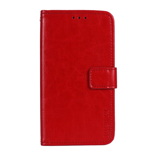 For OnePlus Nord CE 5G idewei Crazy Horse Texture Horizontal Flip Leather Case with Holder & Card Slots & Wallet(Red) by idewei