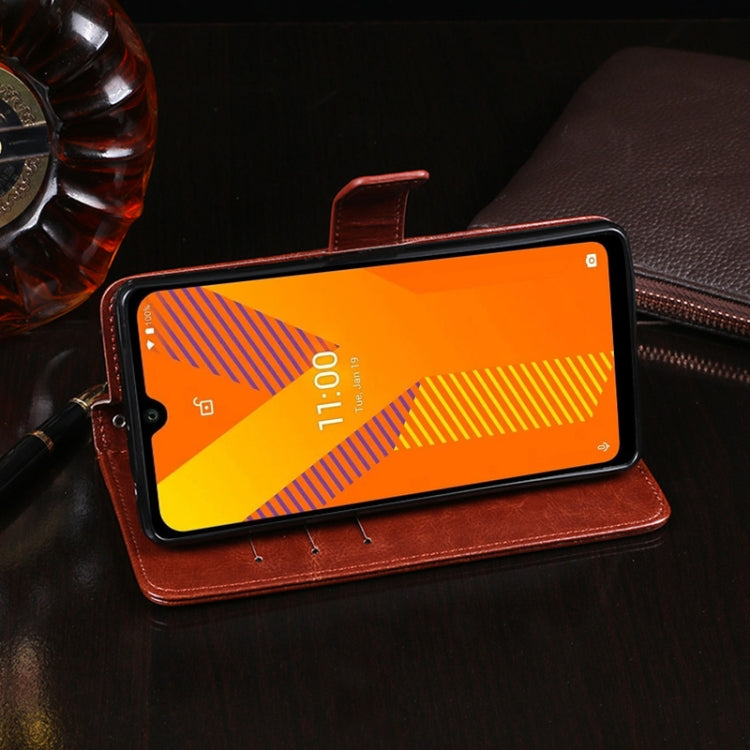 For Wiko Y62 idewei Crazy Horse Texture Horizontal Flip Leather Case with Holder & Card Slots & Wallet(Blue) - More Brand by idewei | Online Shopping UK | buy2fix