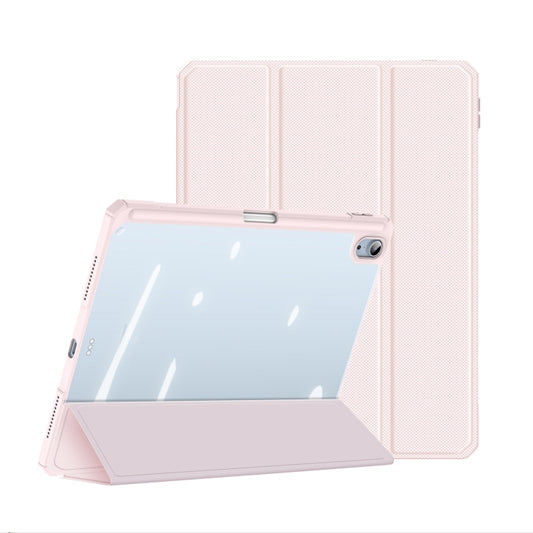DUX DUCIS TOBY Series Shockproof PU Leather + PC + TPU Flip Smart Case For iPad Air 11 2025 / 2024 / Air 2022 / 2020 10.9(Pink) by DUX DUCIS