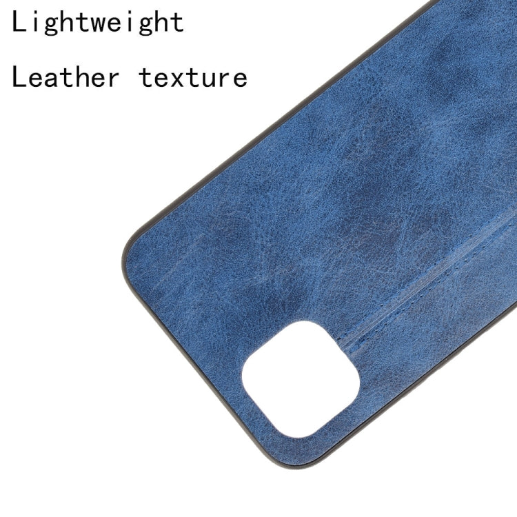 For OPPO Realme C11 2021 / Realme C20 Shockproof Sewing Cow Pattern Skin PC + PU + TPU Case(Blue) - Realme Cases by buy2fix | Online Shopping UK | buy2fix