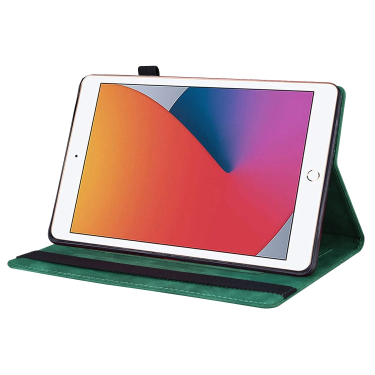 For iPad 10.2 2019 & 2020 / Pro 10.5 inch Business Shockproof Horizontal Flip Leather Case with Holder & Card Slots & Photo Frame & Pen Slot & Sleep / Wake-up Function(Green) by buy2fix