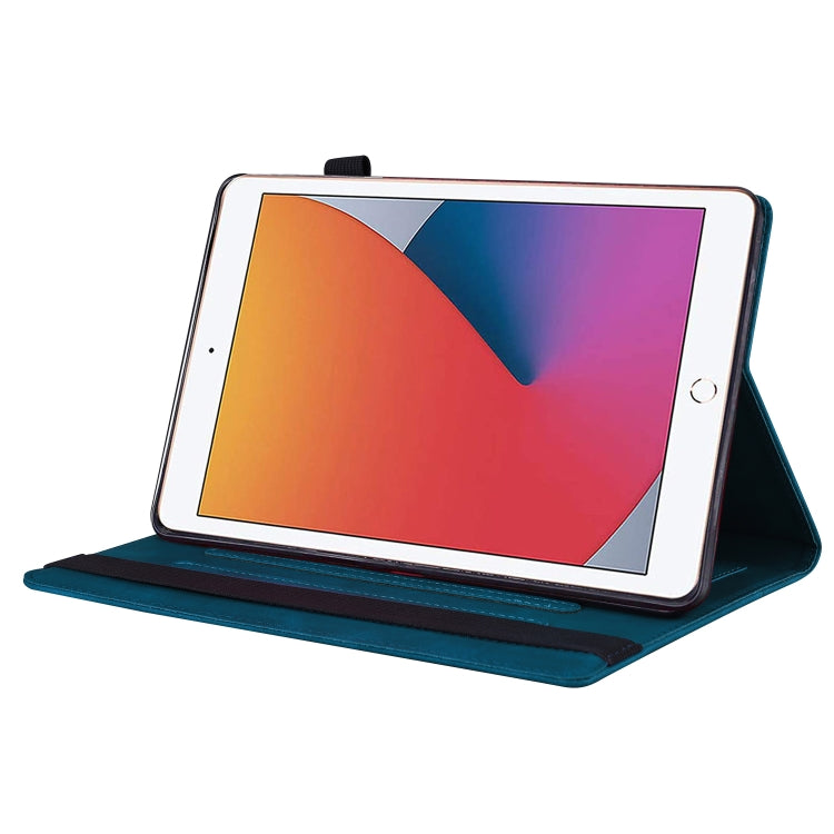 For iPad 10.2 2019 & 2020 / Pro 10.5 inch Business Shockproof Horizontal Flip Leather Case with Holder & Card Slots & Photo Frame & Pen Slot & Sleep / Wake-up Function(Blue) by buy2fix