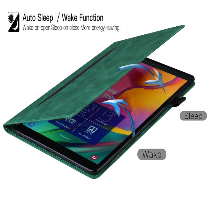For iPad Pro 12.9 inch 2022 / 2021 / 2020 Business Shockproof Horizontal Flip Leather Tablet Case with Holder & Card Slots & Photo Frame & Pen Slot & Sleep / Wake-up Function(Green) - iPad Pro 12.9 (2022/2021) Cases by buy2fix | Online Shopping UK | buy2fix