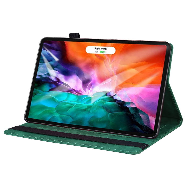 For iPad Pro 12.9 inch 2022 / 2021 / 2020 Business Shockproof Horizontal Flip Leather Tablet Case with Holder & Card Slots & Photo Frame & Pen Slot & Sleep / Wake-up Function(Green) - iPad Pro 12.9 (2022/2021) Cases by buy2fix | Online Shopping UK | buy2fix