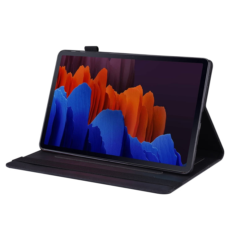 For Samsung Galaxy Tab S8+ / Tab S8 Plus / Tab S7 FE / Tab S7+ SM-T970 / SM-T976B Business Shockproof Horizontal Flip Leather Case with Holder & Card Slots & Photo Frame & Pen Slot & Sleep / Wake-up Function(Black) by buy2fix