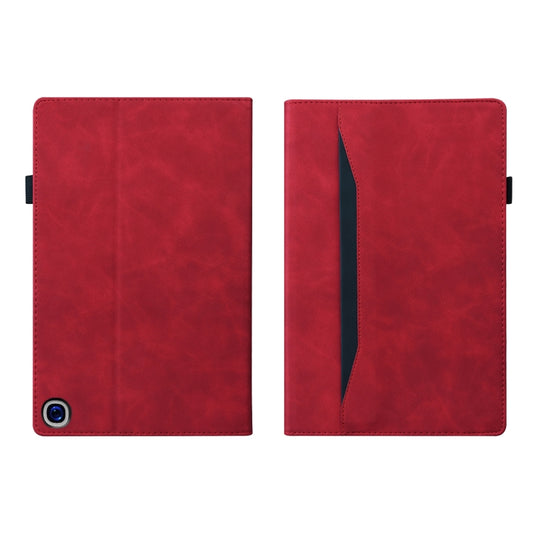 For Amazon Fire HD 10 2023 / 10 Plus 2021 Business Shockproof Horizontal Flip Leather Case with Holder & Card Slots & Photo Frame & Pen Slot & Sleep / Wake-up Function(Red) by buy2fix