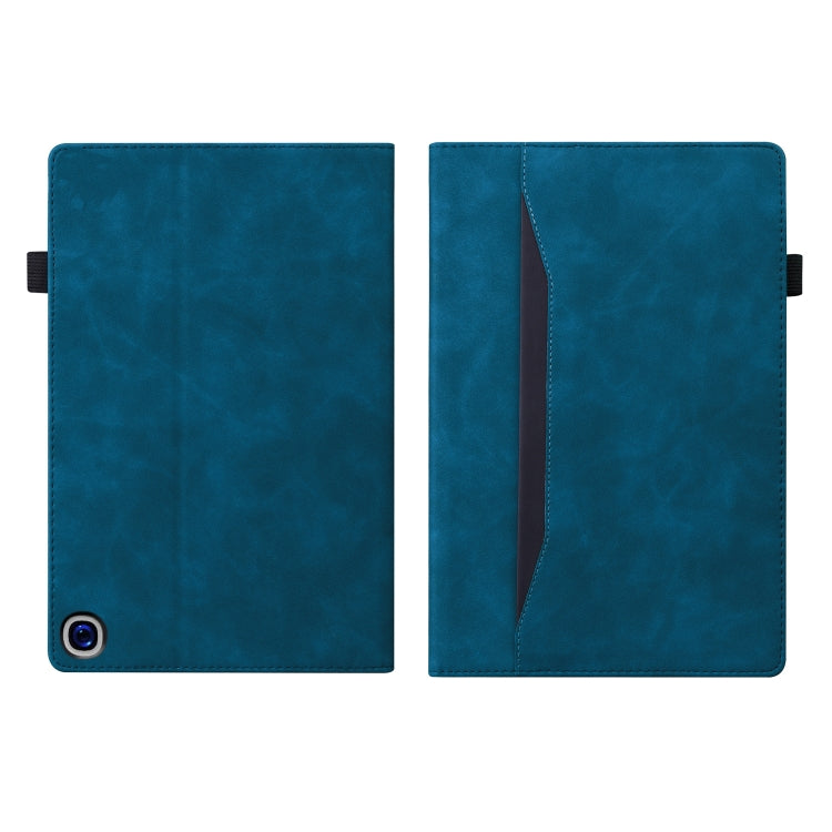 For Amazon Fire HD 10 2023 / 10 Plus 2021 Business Shockproof Horizontal Flip Leather Case with Holder & Card Slots & Photo Frame & Pen Slot & Sleep / Wake-up Function(Blue) - Amazon by buy2fix | Online Shopping UK | buy2fix