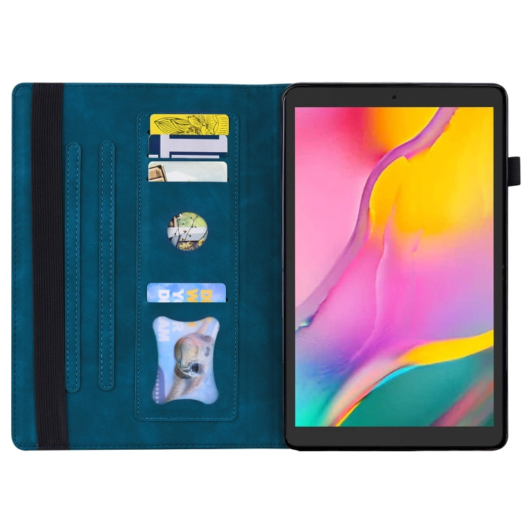 For Amazon Fire HD 10 2023 / 10 Plus 2021 Business Shockproof Horizontal Flip Leather Case with Holder & Card Slots & Photo Frame & Pen Slot & Sleep / Wake-up Function(Blue) - Amazon by buy2fix | Online Shopping UK | buy2fix