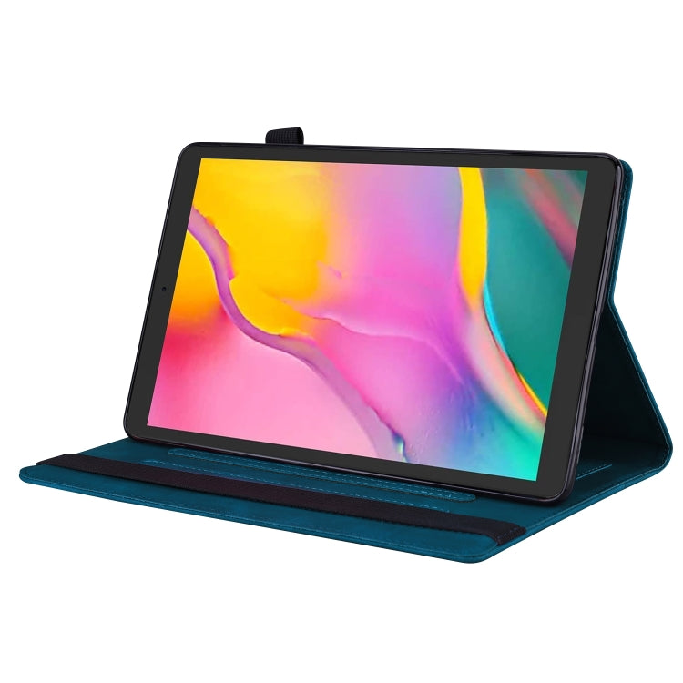 For Amazon Fire HD 10 2023 / 10 Plus 2021 Business Shockproof Horizontal Flip Leather Case with Holder & Card Slots & Photo Frame & Pen Slot & Sleep / Wake-up Function(Blue) - Amazon by buy2fix | Online Shopping UK | buy2fix
