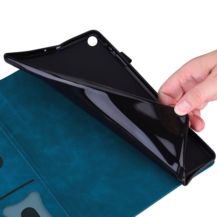For Amazon Fire HD 10 2023 / 10 Plus 2021 Business Shockproof Horizontal Flip Leather Case with Holder & Card Slots & Photo Frame & Pen Slot & Sleep / Wake-up Function(Blue) - Amazon by buy2fix | Online Shopping UK | buy2fix