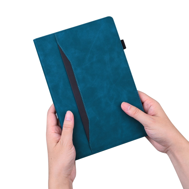 For Amazon Fire HD 10 2023 / 10 Plus 2021 Business Shockproof Horizontal Flip Leather Case with Holder & Card Slots & Photo Frame & Pen Slot & Sleep / Wake-up Function(Blue) - Amazon by buy2fix | Online Shopping UK | buy2fix