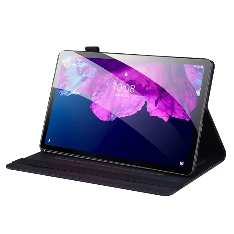 For Lenovo Tab P11 TB-J606F Business Shockproof Horizontal Flip Leather Case with Holder & Card Slots & Photo Frame & Pen Slot(Black) by buy2fix