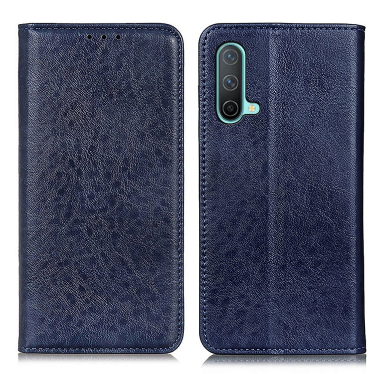 For OnePlus Nord CE 5G Magnetic Crazy Horse Texture Horizontal Flip Leather Case with Holder & Card Slots & Wallet(Blue) - OnePlus Cases by buy2fix | Online Shopping UK | buy2fix