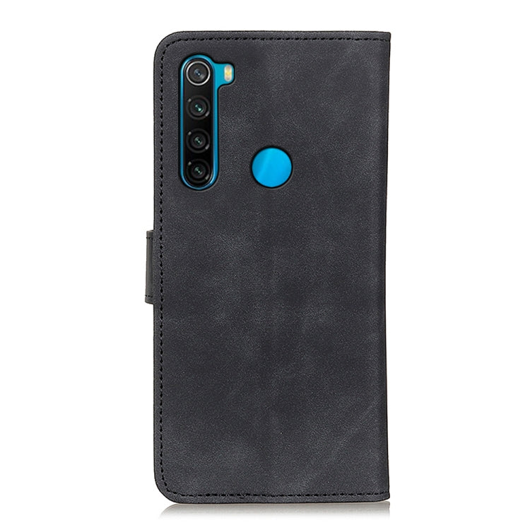 For Xiaomi Redmi Note 8 2021 KHAZNEH Retro Texture PU + TPU Horizontal Flip Leather Case with Holder & Card Slots & Wallet(Black) - Xiaomi Cases by buy2fix | Online Shopping UK | buy2fix