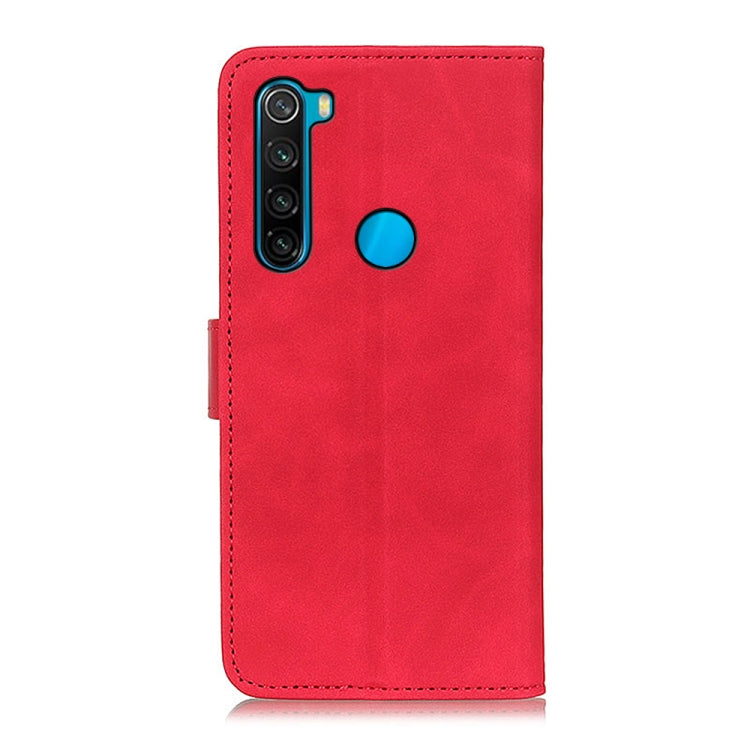 For Xiaomi Redmi Note 8 2021 KHAZNEH Retro Texture PU + TPU Horizontal Flip Leather Case with Holder & Card Slots & Wallet(Red) - Xiaomi Cases by buy2fix | Online Shopping UK | buy2fix