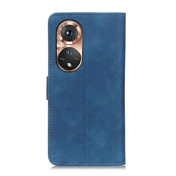 For Honor 50 KHAZNEH Retro Texture PU + TPU Horizontal Flip Leather Case with Holder & Card Slots & Wallet(Blue) - Honor Cases by buy2fix | Online Shopping UK | buy2fix