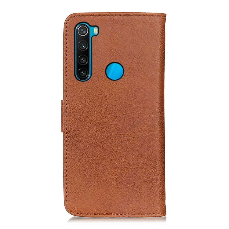 For Xiaomi Redmi Note 8 2021 KHAZNEH Cowhide Texture Horizontal Flip Leather Case with Holder & Card Slots & Wallet(Brown) - Xiaomi Cases by buy2fix | Online Shopping UK | buy2fix