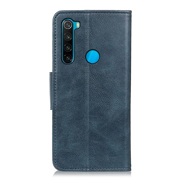 For Xiaomi Redmi Note 8 2021 Mirren Crazy Horse Texture Horizontal Flip Leather Case with Holder & Card Slots & Wallet(Blue) - Xiaomi Cases by buy2fix | Online Shopping UK | buy2fix