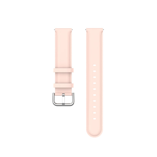 For Huawei Watch 3 / 3 Pro 22mm Round Tail Leather Watch Band(Light Pink) by buy2fix