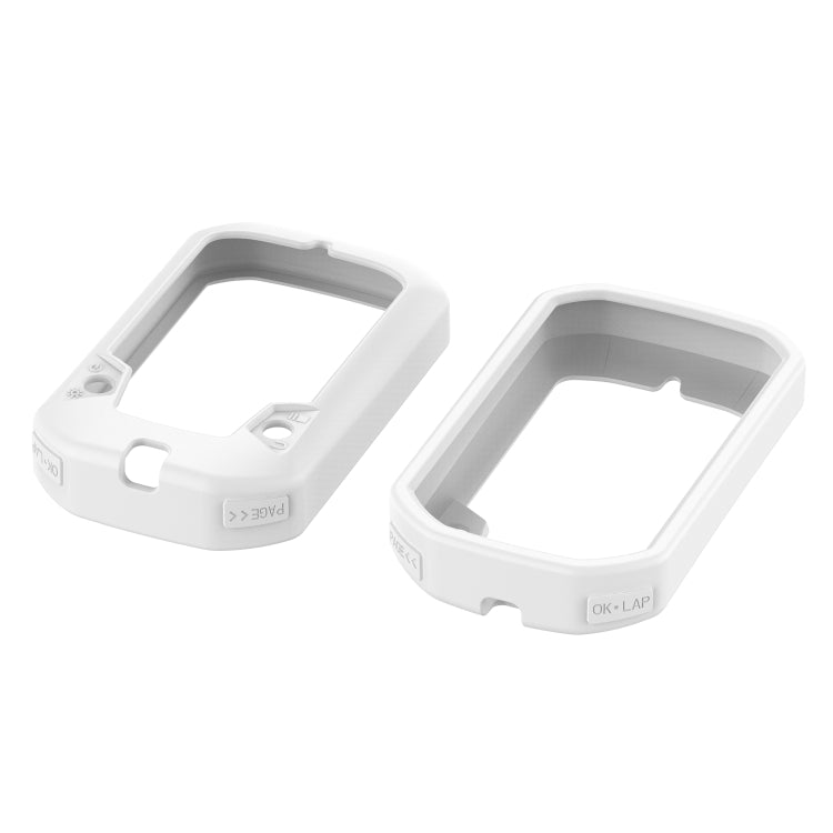For Bryton Rider 430 / 320 Universal Silicone Protective Case Cover(White) - Watch Case by buy2fix | Online Shopping UK | buy2fix