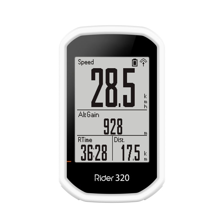 For Bryton Rider 430 / 320 Universal Silicone Protective Case Cover(White) - Watch Case by buy2fix | Online Shopping UK | buy2fix