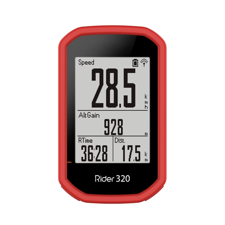 For Bryton Rider 430 / 320 Universal Silicone Protective Case Cover(Red) - Watch Case by buy2fix | Online Shopping UK | buy2fix