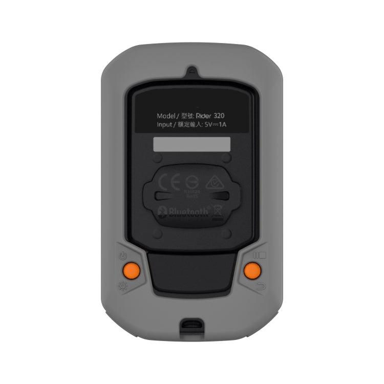 For Bryton Rider 430 / 320 Universal Silicone Protective Case Cover(Grey) - Watch Case by buy2fix | Online Shopping UK | buy2fix