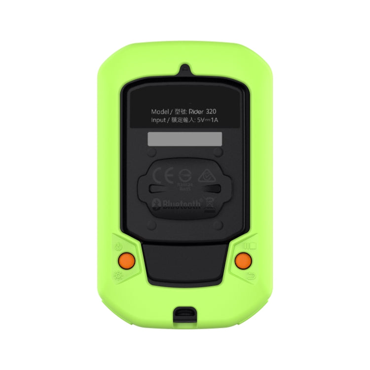 For Bryton Rider 430 / 320 Universal Silicone Protective Case Cover(Lime Green) - Watch Case by buy2fix | Online Shopping UK | buy2fix