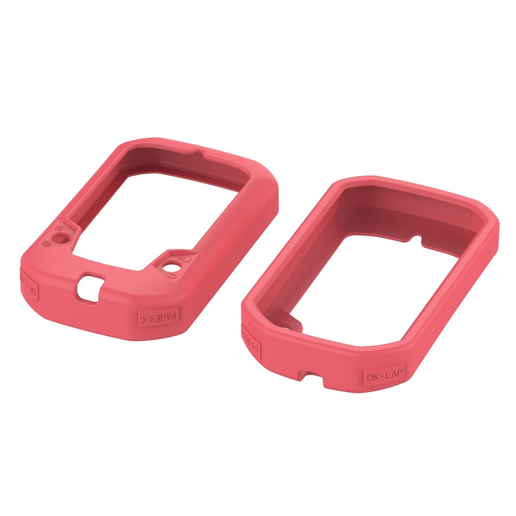 For Bryton Rider 430 / 320 Universal Silicone Protective Case Cover(Peach Red) - Watch Case by buy2fix | Online Shopping UK | buy2fix
