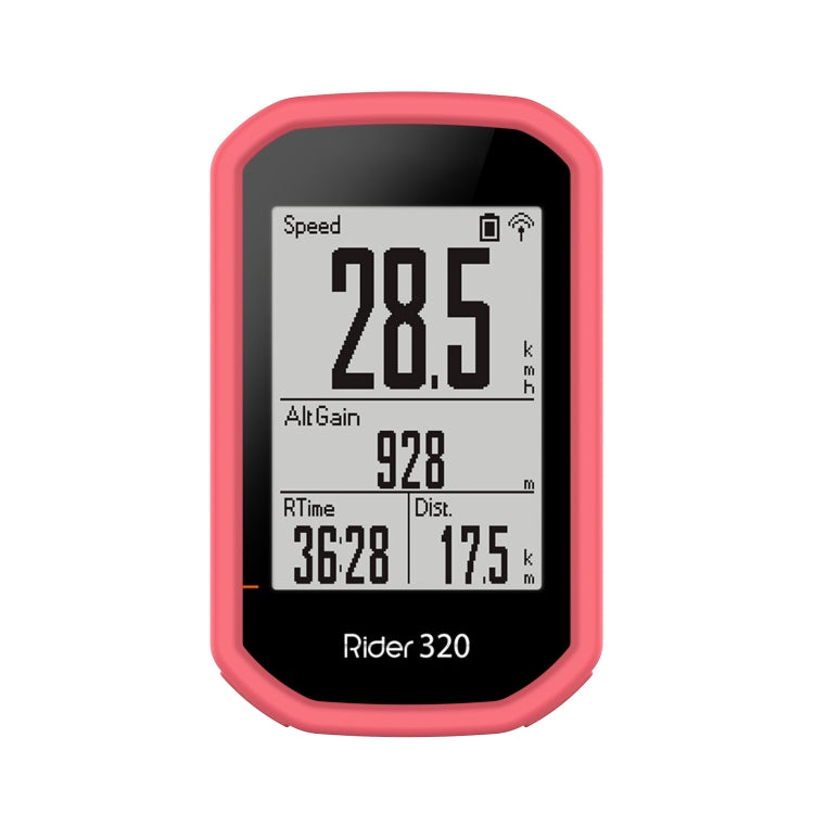 For Bryton Rider 430 / 320 Universal Silicone Protective Case Cover(Peach Red) - Watch Case by buy2fix | Online Shopping UK | buy2fix