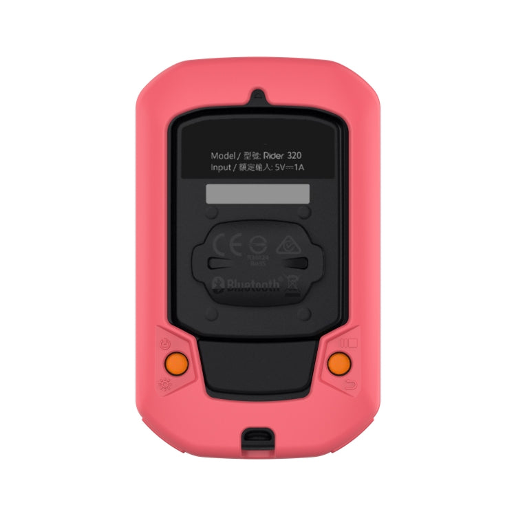 For Bryton Rider 430 / 320 Universal Silicone Protective Case Cover(Peach Red) - Watch Case by buy2fix | Online Shopping UK | buy2fix