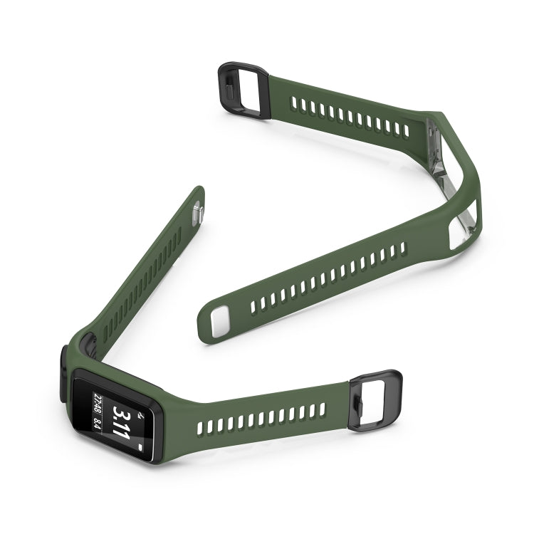 For Tomtom 4 Silicone Watch Band(Dark Green) - Watch Bands by buy2fix | Online Shopping UK | buy2fix