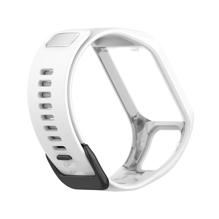 For Tomtom 4 Silicone Watch Band(White) - Watch Bands by buy2fix | Online Shopping UK | buy2fix