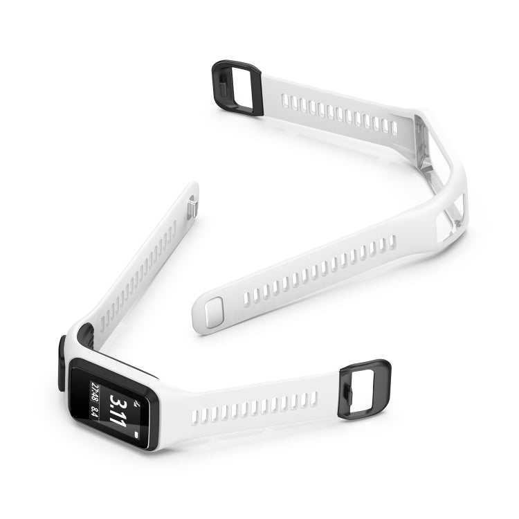 For Tomtom 4 Silicone Watch Band(White) - Watch Bands by buy2fix | Online Shopping UK | buy2fix