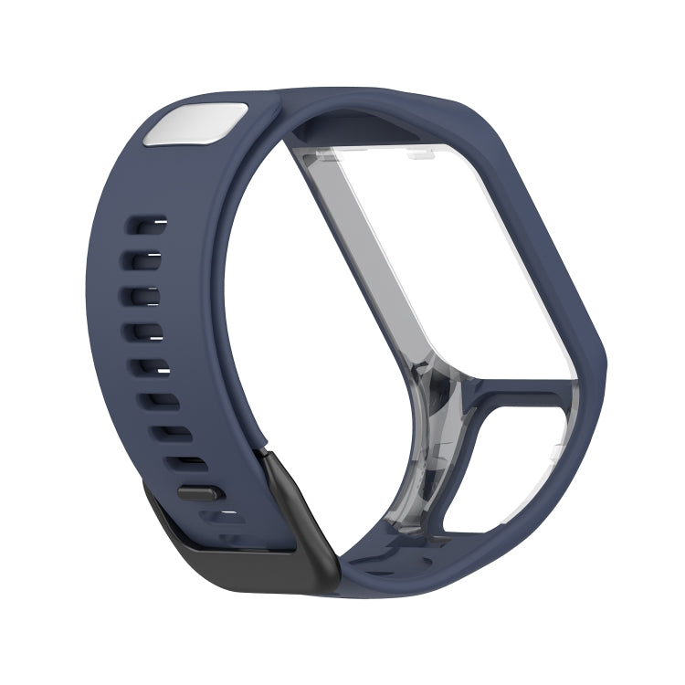 For Tomtom 4 Silicone Watch Band(Blue Grey) - Watch Bands by buy2fix | Online Shopping UK | buy2fix