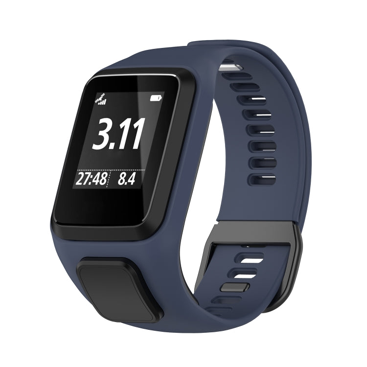 For Tomtom 4 Silicone Watch Band(Blue Grey) - Watch Bands by buy2fix | Online Shopping UK | buy2fix