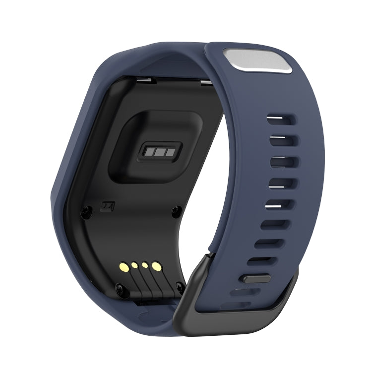 For Tomtom 4 Silicone Watch Band(Blue Grey) - Watch Bands by buy2fix | Online Shopping UK | buy2fix