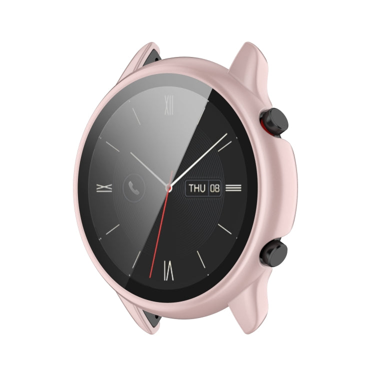 For Amazfit GTR 2 eSIM Tempered glass + PC Integrated Protective Case(Rose Gold) - Watch Cases by buy2fix | Online Shopping UK | buy2fix