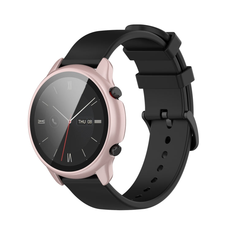 For Amazfit GTR 2 eSIM Tempered glass + PC Integrated Protective Case(Rose Gold) - Watch Cases by buy2fix | Online Shopping UK | buy2fix