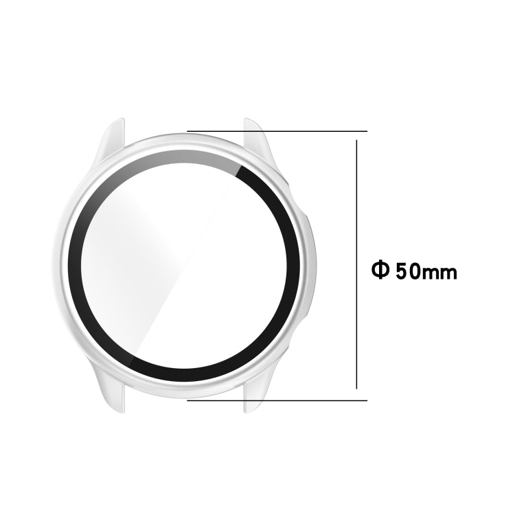 For Amazfit GTR 2 eSIM Tempered glass + PC Integrated Protective Case(Silver) - Watch Cases by buy2fix | Online Shopping UK | buy2fix
