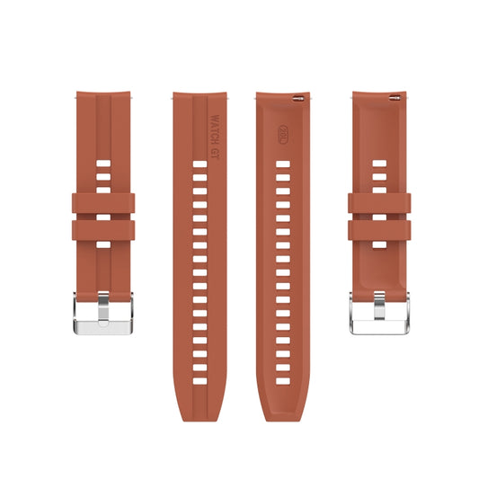 For Huawei Watch 3 / 3 Pro Silicone Watch Band(Cabernet Orange) by buy2fix
