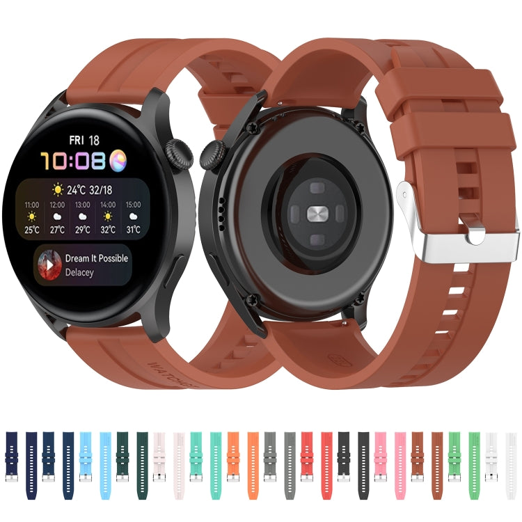 For Huawei Watch 3 / 3 Pro Silicone Watch Band(Black) - Watch Bands by buy2fix | Online Shopping UK | buy2fix