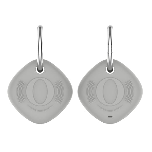 Location Tracker Anti-lost Portable Silicone Protective Case for Samsung Galaxy Smart Tag(Grey) by buy2fix