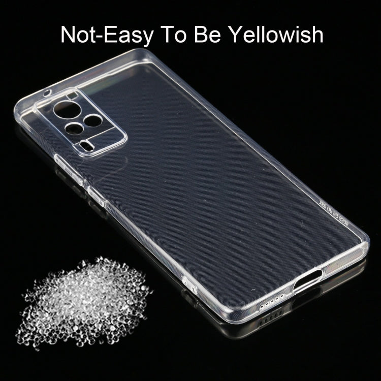For vivo X60 Curved Screen Version 0.75mm Ultra-thin Transparent TPU Soft Protective Case by buy2fix