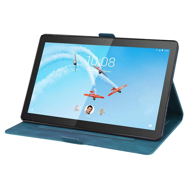 For Lenovo Tab M10 10.1 inch Love Butterfly Pattern Horizontal Flip Leather Case with Holder(Blue) - Lenovo by buy2fix | Online Shopping UK | buy2fix